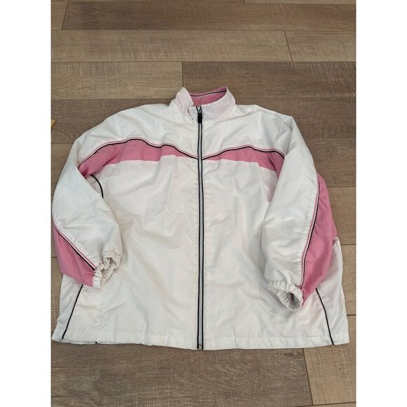 Wilson Jackets & Blazers - WILSON WOMENS ACTIVE WHITE PINK AND WHITE JACKET 20W-22W